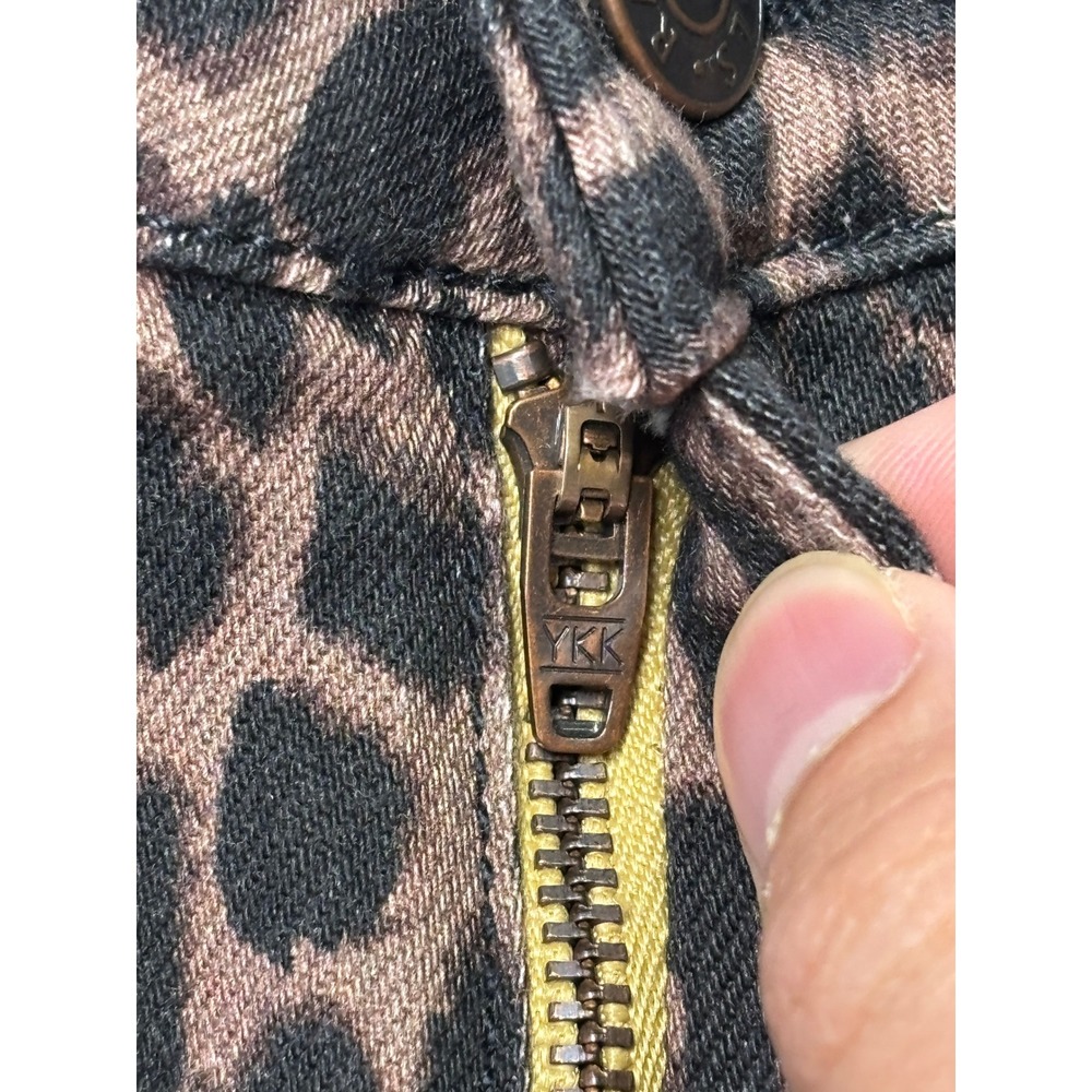 Rails The Topanga High Rise Straight Jeans Brown Nala Leopard Print Womens 26X29 - Picture 2 of 13
